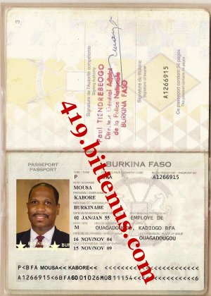 Kabore passport
